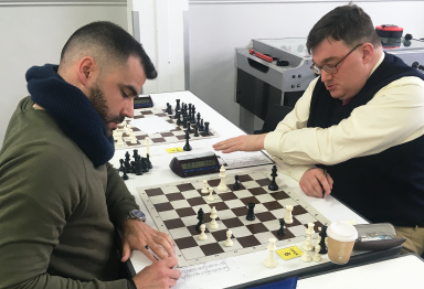 Oscar Garcia finished on 3/5 in the Open.