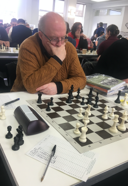 Stephen Williams had a tough Open but finished with 1.5/5 in the Open.