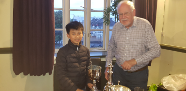 Toby Kan winning the Grand Prix award.