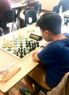Toby Kan scored 3/6 in his first ever Open and won the grading prize.