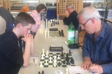 Oliver Stubbs scored 2.5/6 in the Open.