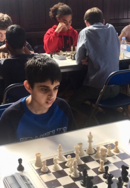 Bilal Ahmed came second in the Bristol U12 with 4.5/6.