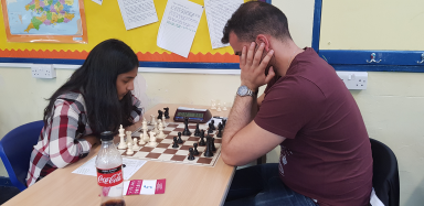 Oscar Garcia in his first Frome Open came behind only GM Arkell.