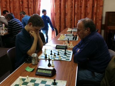 Oliver Stubbs also had to run the Jim Sherwin gauntlet and came away with a draw!