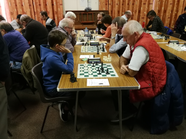 Plenty of the club's juniors were in action including Aron Saunders.