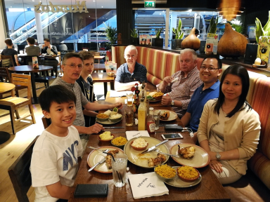 One final club meal before finishing the championship.