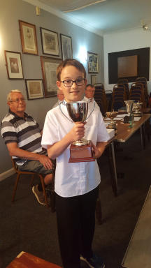 Aron wins the first Mike Wood trophy for his game of the season.