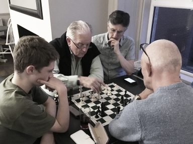 The club's 'Welsh Duffer' giving some coaching.