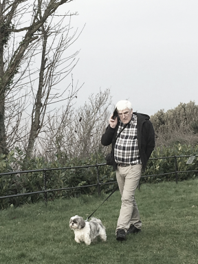 Dave and Lexi passing on the opportunity to record games in favour of a walk.